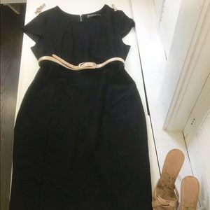 Cute black midi dress